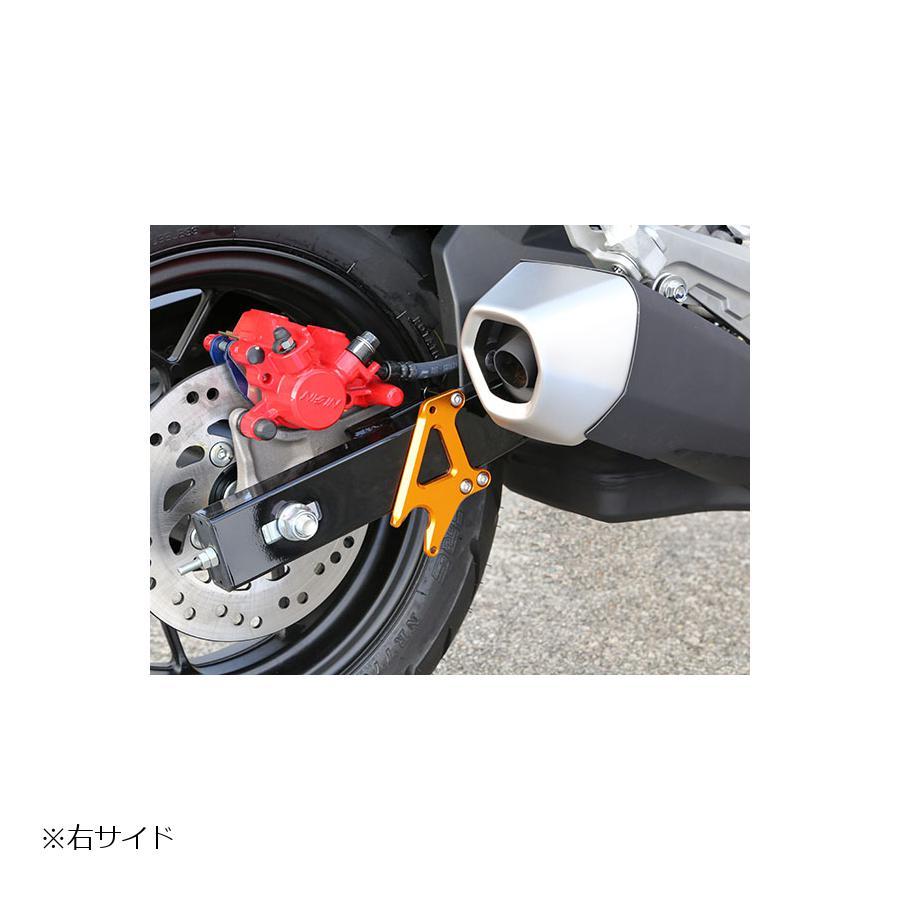 BABYFACE (ベビーフェイス) スイングアーム スタンドフック Vタイプwith Chain Guard アルミ ゴールド GROM