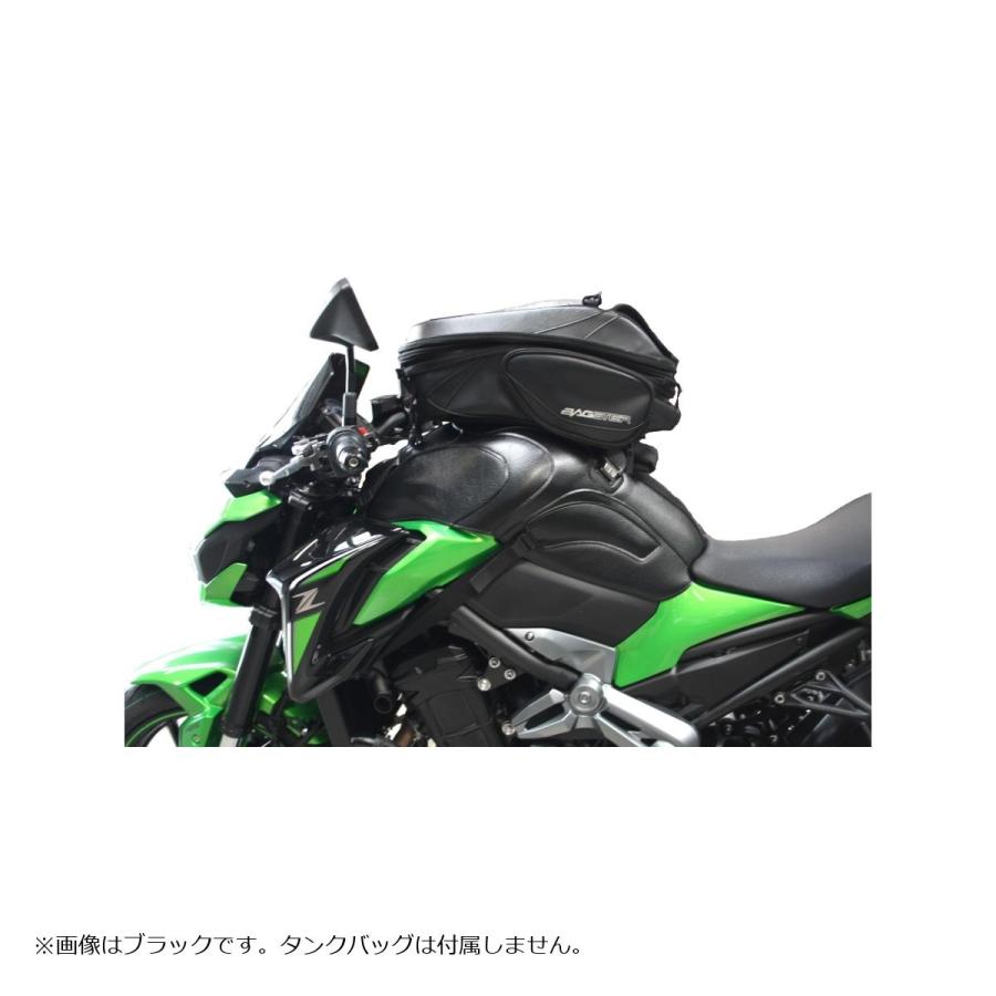 BAGSTER（バグスター） タンクカバー グリーン/ブラック Z900 : バイク 