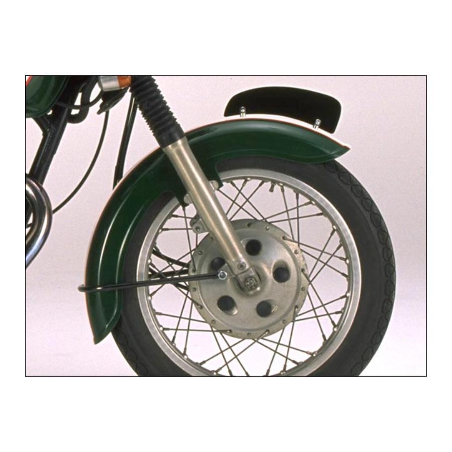 YAMAHA SR400 3型　フロントフェンダー フラットタイプ フロントフェンダー SR400/500｜K＆H