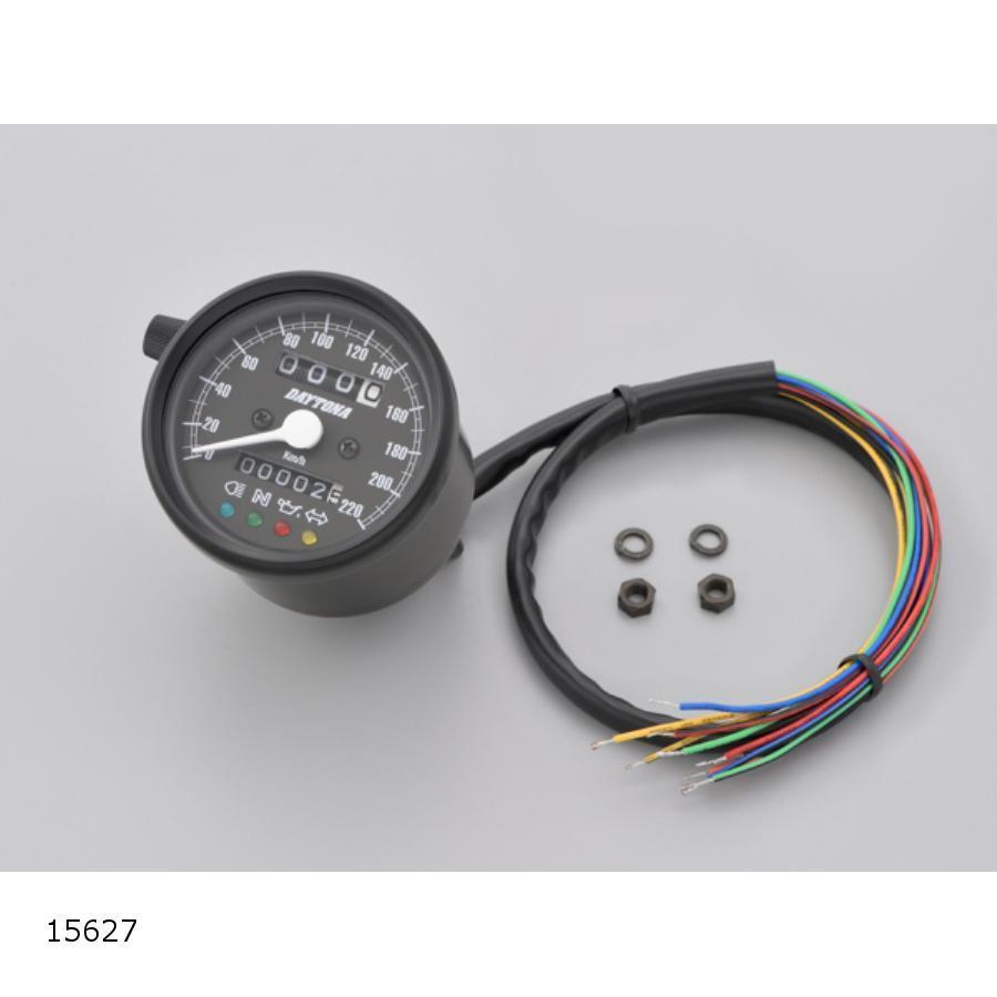 デイトナ　DAYTONA 製　スピードメーター　220KM 楽天市場】DAYTONA デイトナ 機械式スピードメーター 220km／h