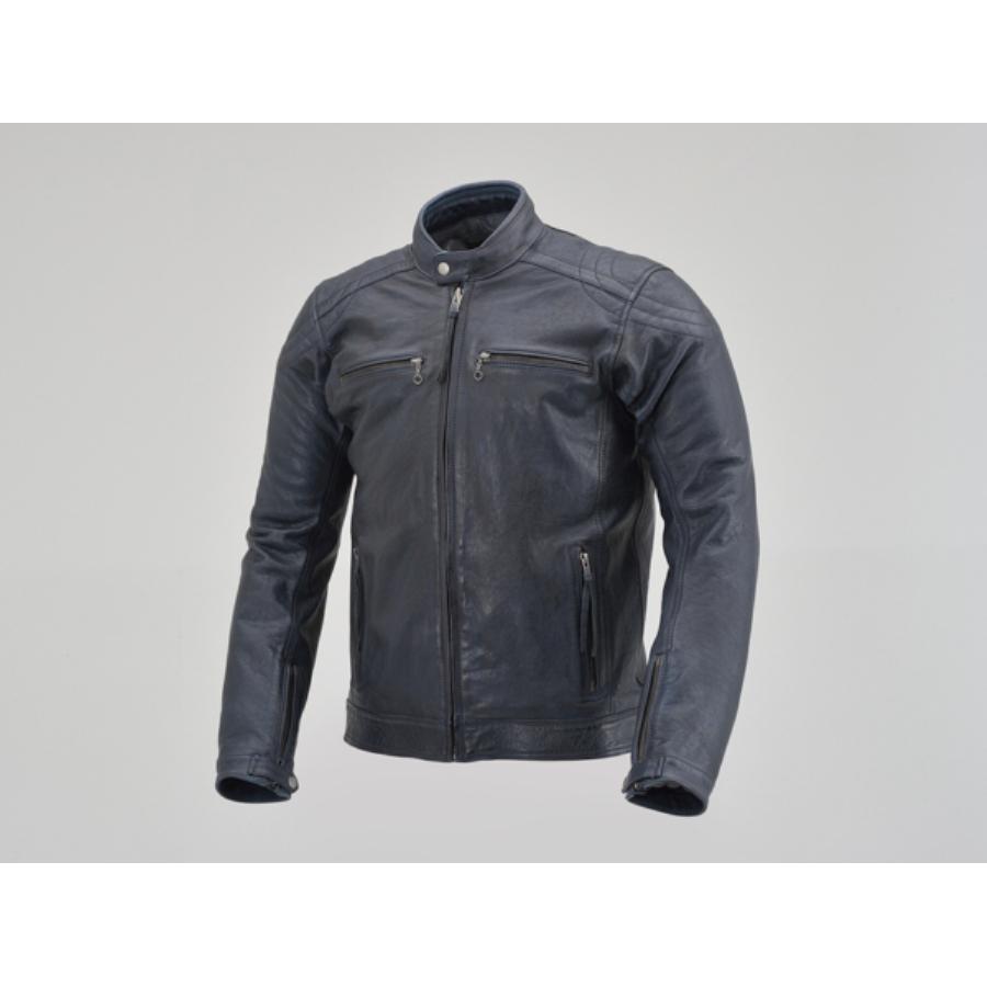 M デイトナ レザージャケット DL-006 23706 ネイビー 美品 M デイトナ レザージャケット DL-006 23706 ネイビー 美品