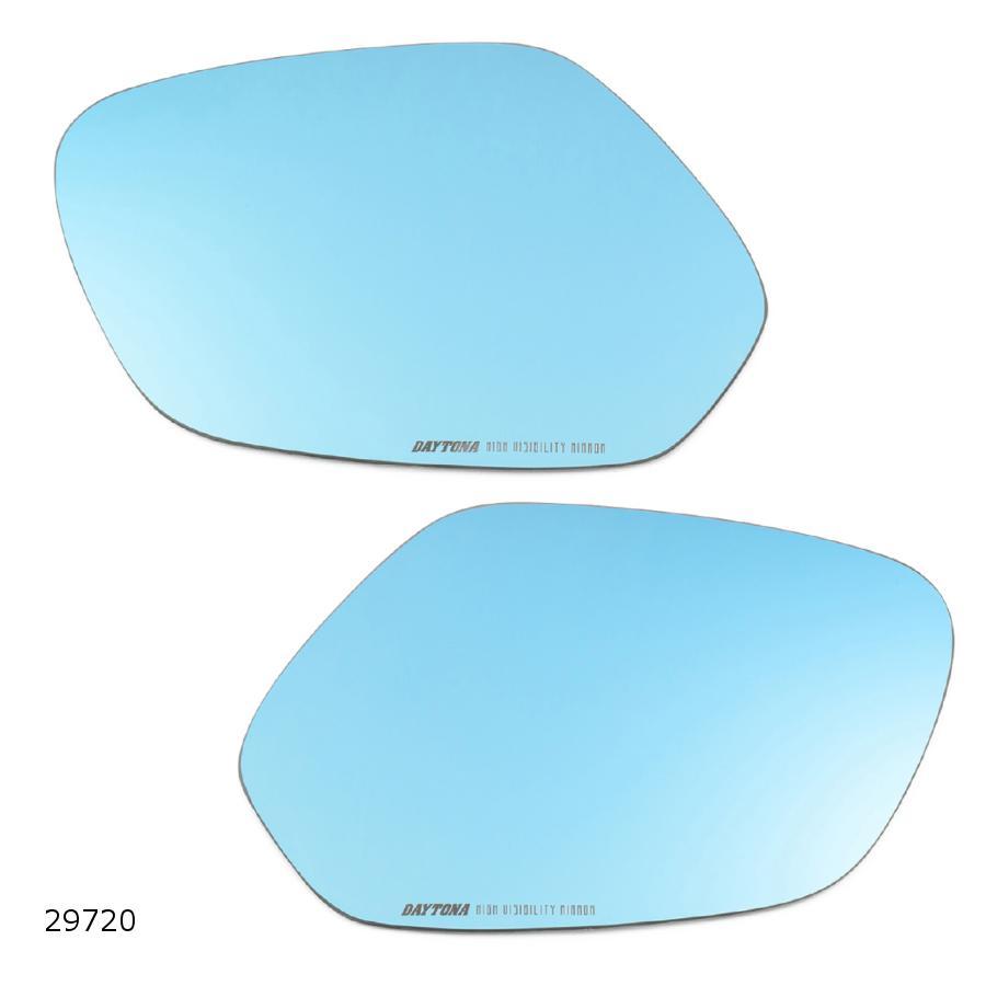 DAYTONA（デイトナ） 貼り付けタイプミラーブルーHONDA2 29720