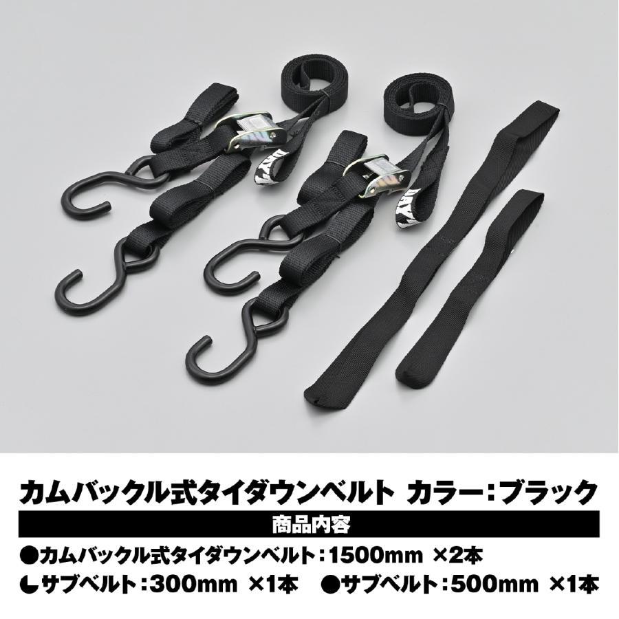 ベルト DAYTONA（デイトナ） タイダウンベルトカムバックル 1500 ブラック