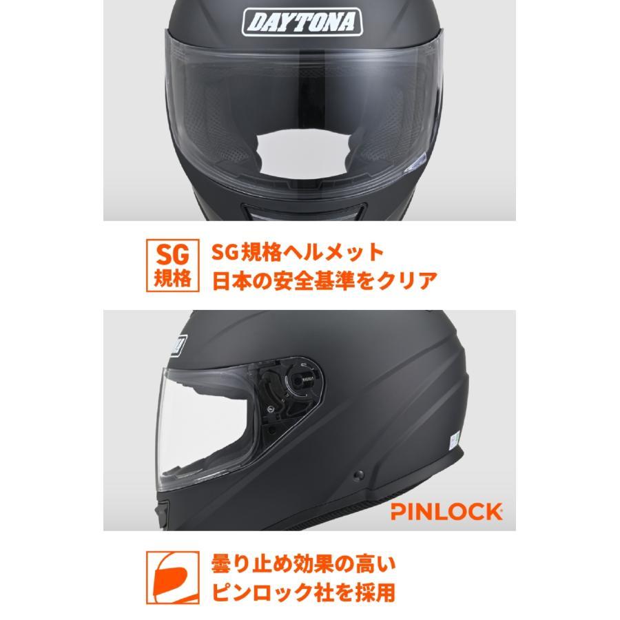Daytona (デイトナ) DN003NMフルフェイスヘルメット マットブラック/L 