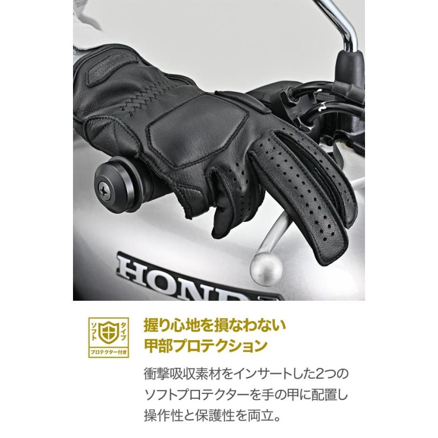 DAYTONA（デイトナ） DG-037 外縫いパッディンググローブ ブラック/M