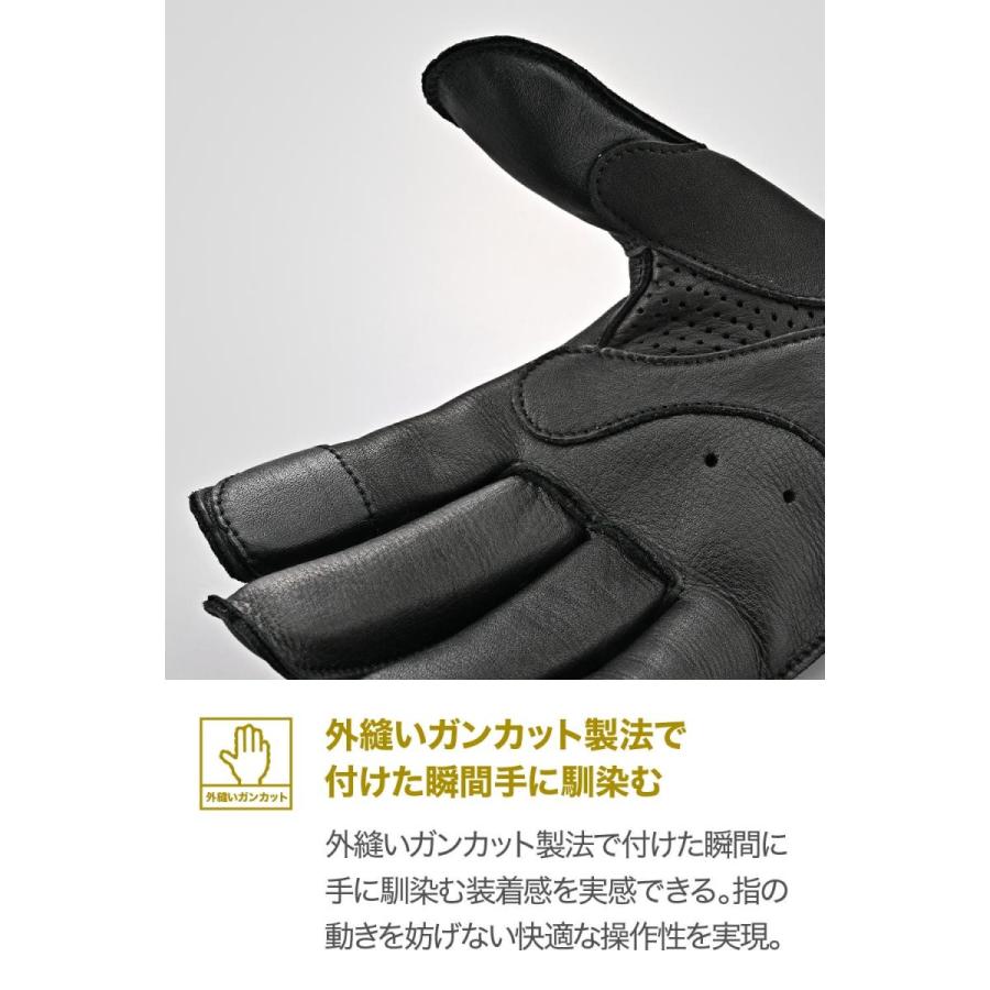 自転車 DAYTONA（デイトナ） DG-037 外縫いパッディンググローブ ブラック/M