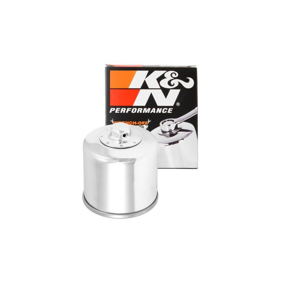 K&N (ケーアンドエヌ) OILフィルター/クローム Ninja250 13-17・CB400SF・XJR400/S/R・ZRX400/2 etc KN-303 |  | 02