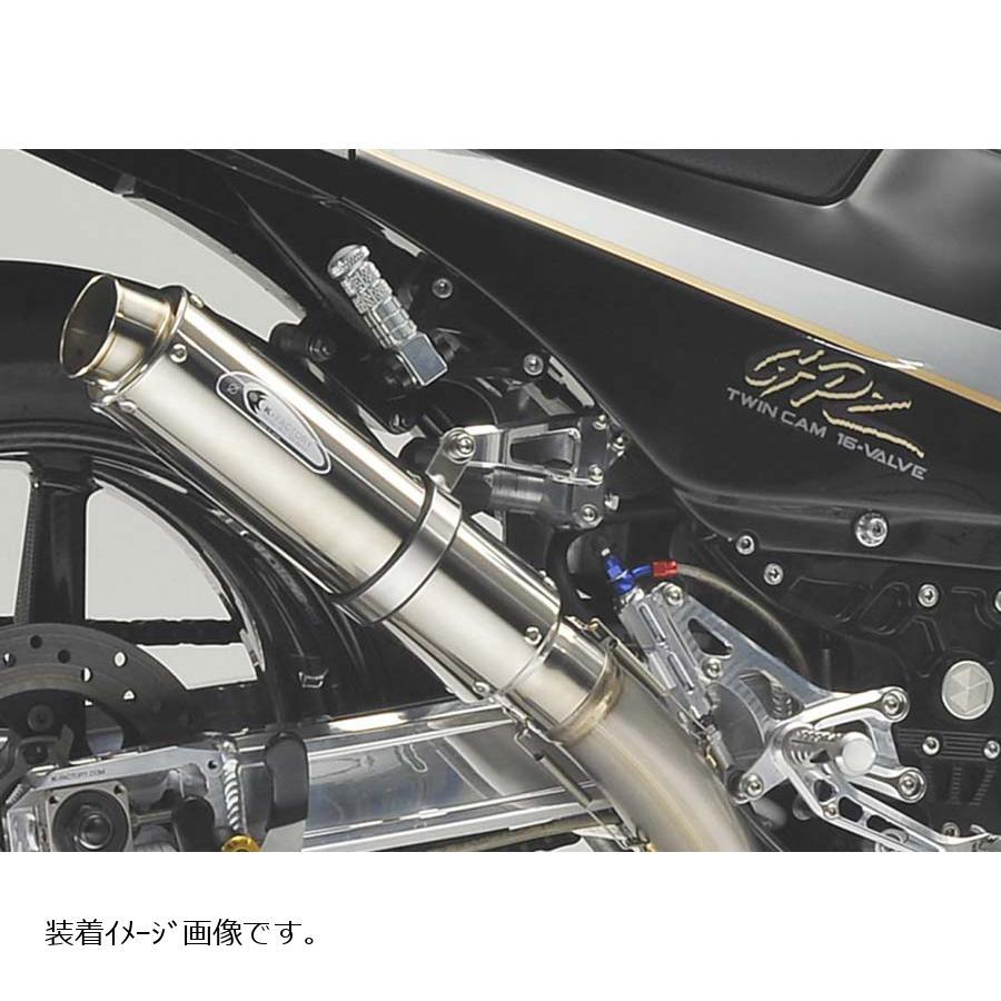 Kファクトリー　モトGPサイレンサー　チタンショート　60.5 バンドステー付 Kファクトリー モトGPサイレンサー チタンショート 60.5 バンド