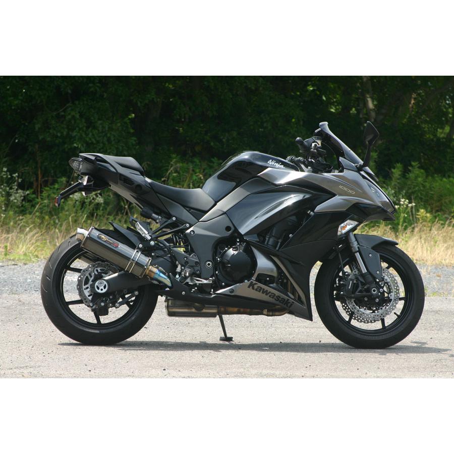 ノジマエンジニアリング DLCチタン スリップオン ツイン ローマウント ニンジャ1000 Ninja1000 Z1000 NT634SGTDWP-CLKの画像