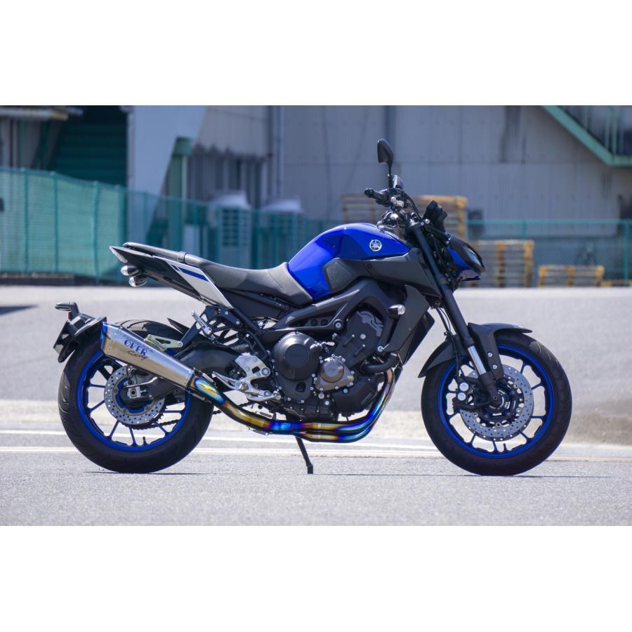 オーバーレーシング　チタンフルエキ　MT09 RN52J RN34J 　車検対応 OVER RACING（オーバーレーシング） フルエキゾースト MT-09 TT