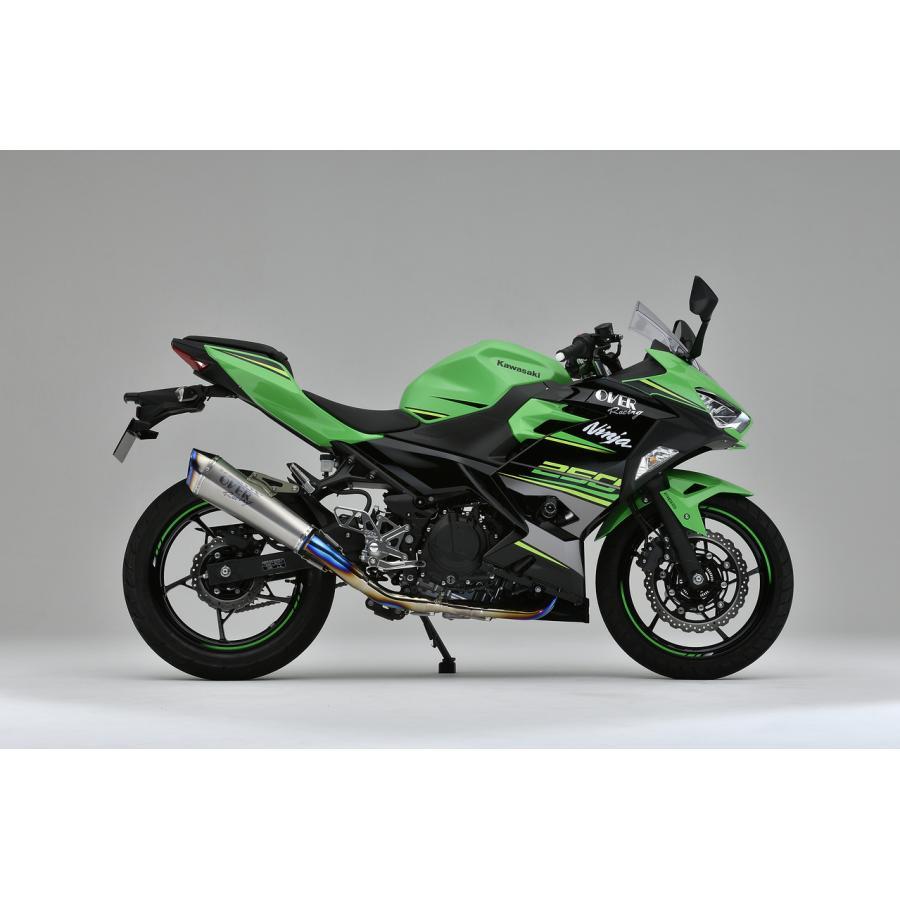 OVER RACING (オーバーレーシング) マフラー TT-Formula RS+PRO フルチタン2-1 NINJA250 ニンジャ250 25-693-12 オーヴァーレーシングの画像
