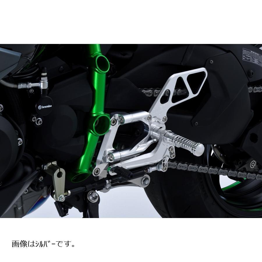 OVER RACING (オーバーレーシング) バックステップ 4ポジション ブラックアルマイト仕上げ Ninja ニンジャ H2 51-87-01B オーヴァーレーシング