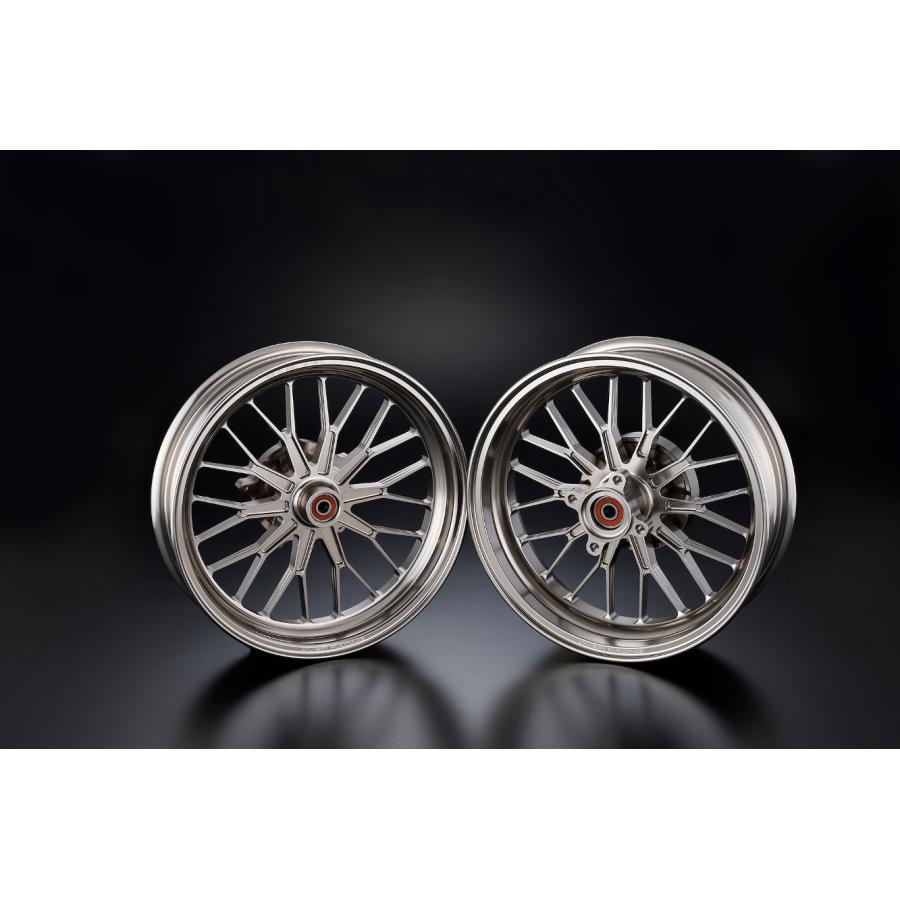 OVER RACING (オーバーレーシング) GP-XX F2.70/R3.50-12 ホイールセット GROM (チタン) 82-223 ...