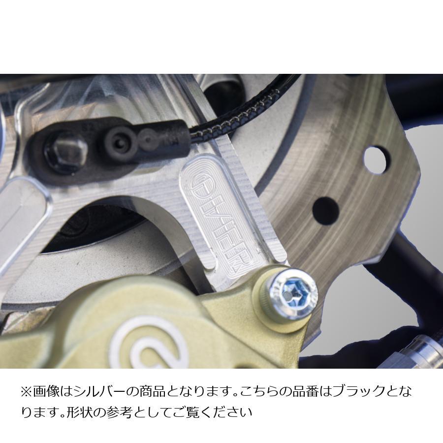 OVER RACING (オーバーレーシング) リアキャリパーサポート ブラック ブレンボ2P用 CBR400R オーヴァーレーシング_4