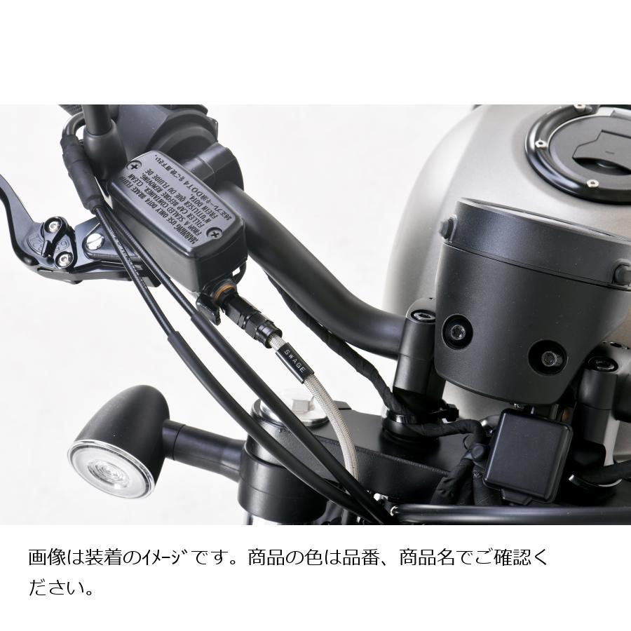 SWAGE LINE (スウェッジライン)プロ フロントホースキット ステンレスブラック/クリア Rebel250 BTP0049FS_1