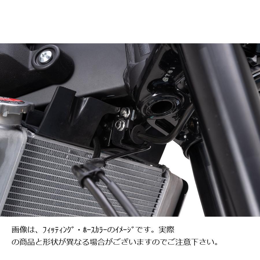 SWAGE LINE (スウェッジライン)プロ フロントホースキット ステンブラック/クリア XSR125 BTP384FS_4