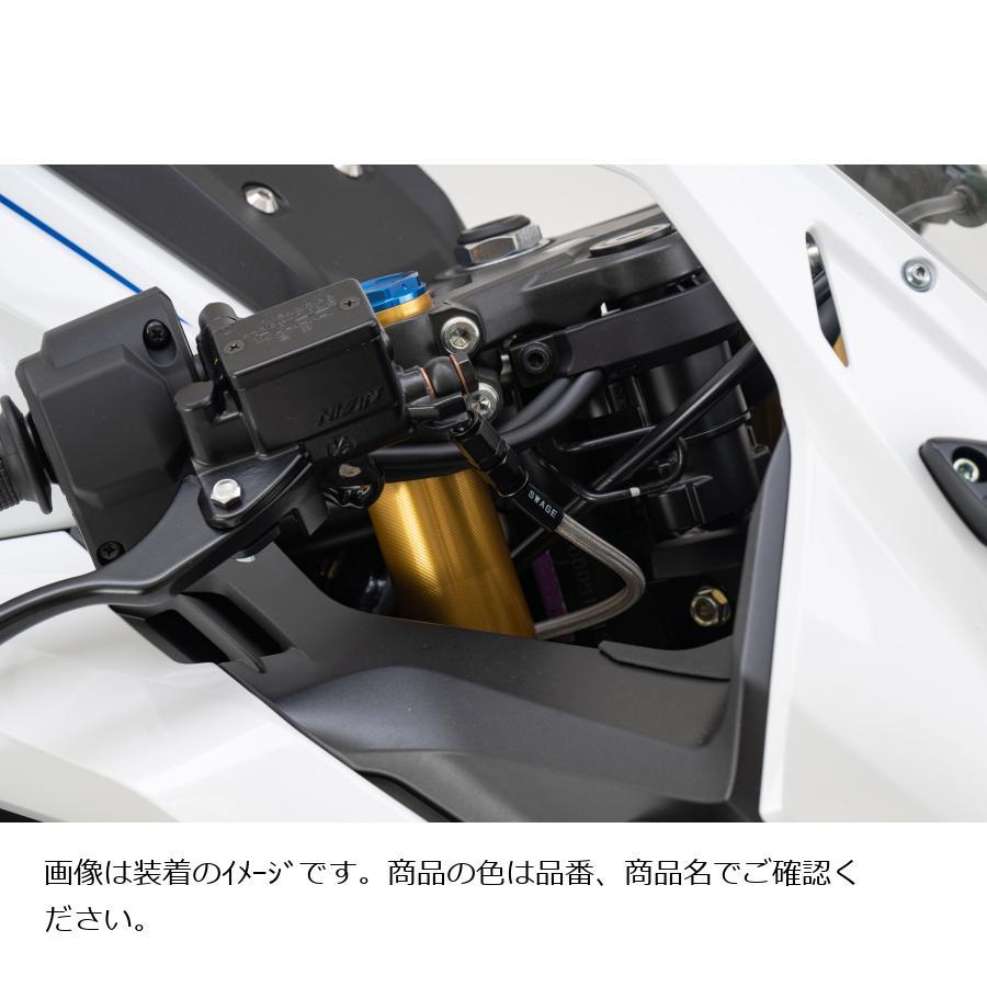 SWAGE LINE (スウェッジライン)プロ フロントホースキット ステンブラック/ブラック CBR250RR BTPB0056FS_4