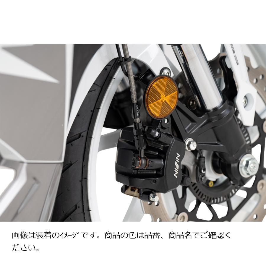 SWAGE LINE (スウェッジライン)プロ フロントホースキット ステンブラック/ブラック CBR250RR BTPB0056FS_5