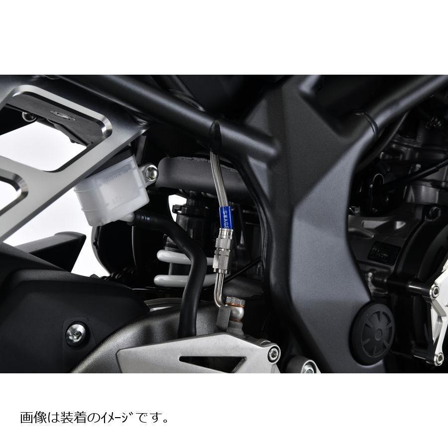 SWAGE LINE PRO(スウェッジラインプロ) リアホースキット レッド&ブルー/クリア CBR250RR ABS SAP0037R｜plotonlinestore｜02