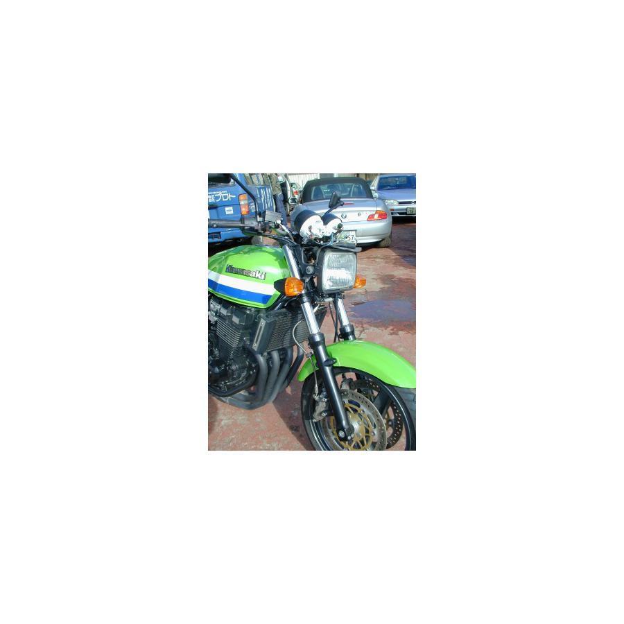 SWAGE LINE PRO(スウェッジラインプロ) フロントホース トライピース レッド&ブルー クリアコート ZRX400 II SAP690FT