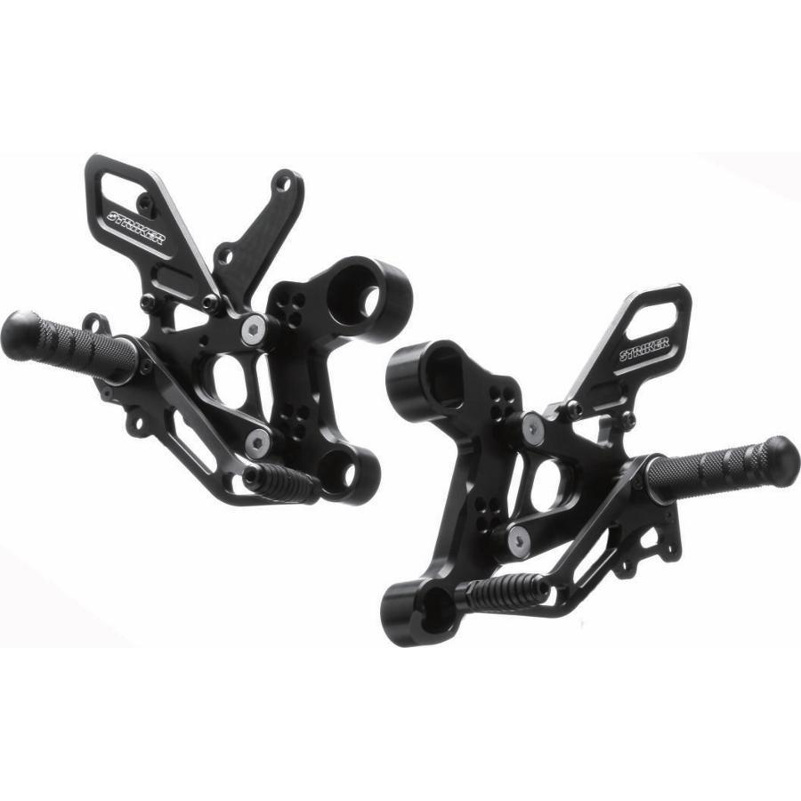 STRIKER (ストライカー) スペシャルステップキット Type2 ブラックハードアルマイト MT-09 /ABS XSR900 SS-AA2124B2