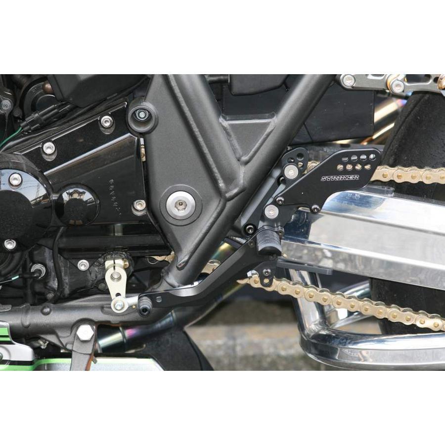 STRIKER (ストライカー) ステップ ZRX1100 ZRX1200 DAEG ブラック スポーツツーリングコンセプト STC SS-ST201B｜plotonlinestore｜05