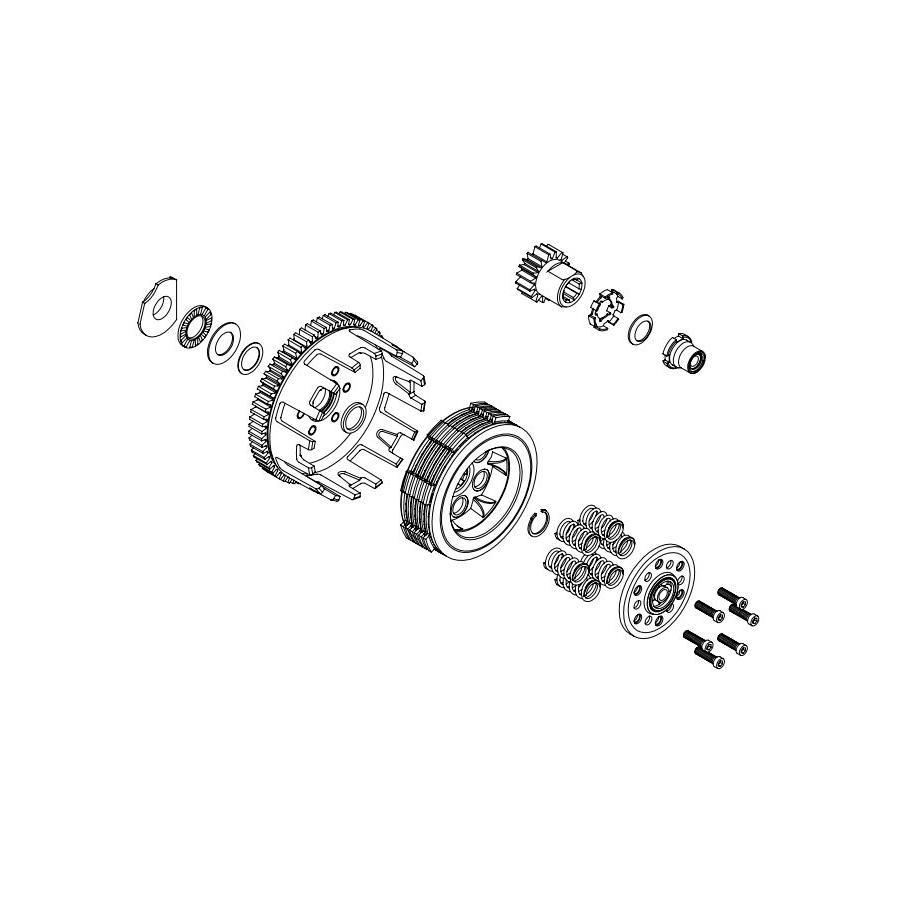 SP武川(SPタケガワ) スペシャルクラッチインナーキットTYPE-R (WET)モンキー/モンキー(FI)・ゴリラ (弊社クロスミッション用) SP武川 SPタケガワ スペシャルクラッチインナーキット TYPE-R (WET⁄DRY