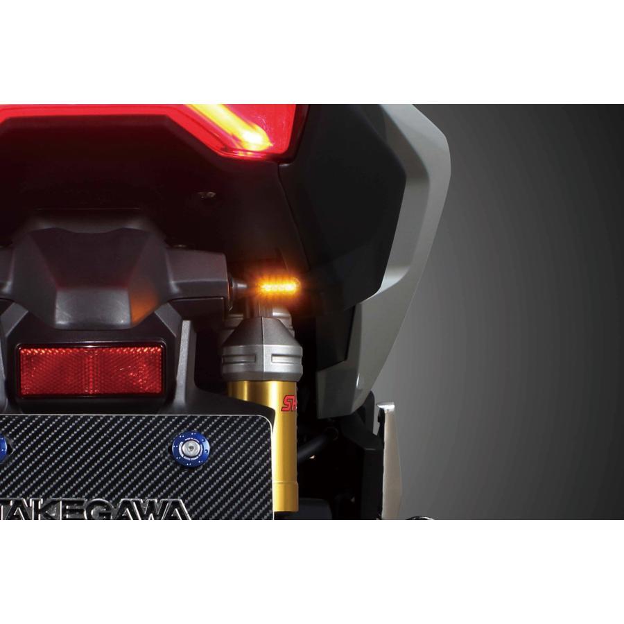 SP武川 (SPタケガワ) ストリームラインミニLEDウインカー(スモーク) ADV160(KF54)ADV150(KF38) 05-08-0722の画像