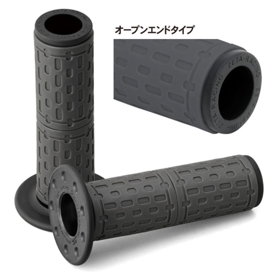 ZETA ジータ BASEグリップ BLK/GREY ラリー OPEN F5233 : バイク&車