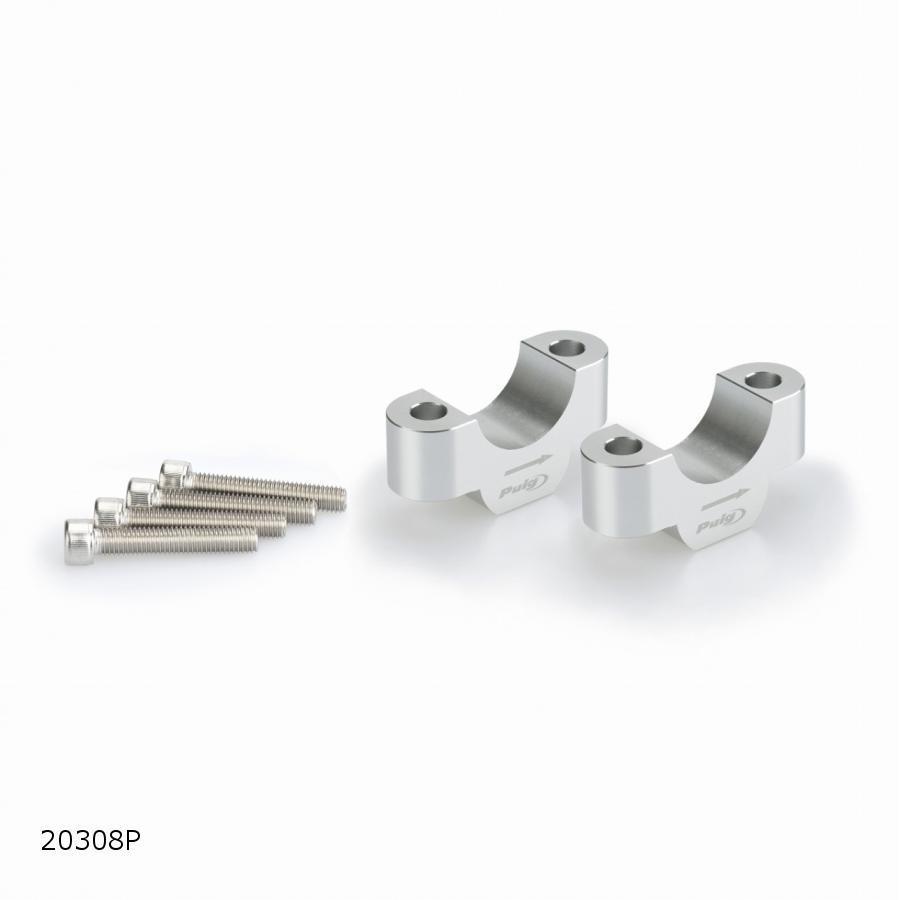Puig(プーチ) ハンドルアップライザー シルバー 高さ:20mmUP/直径Φ32mm 20308P