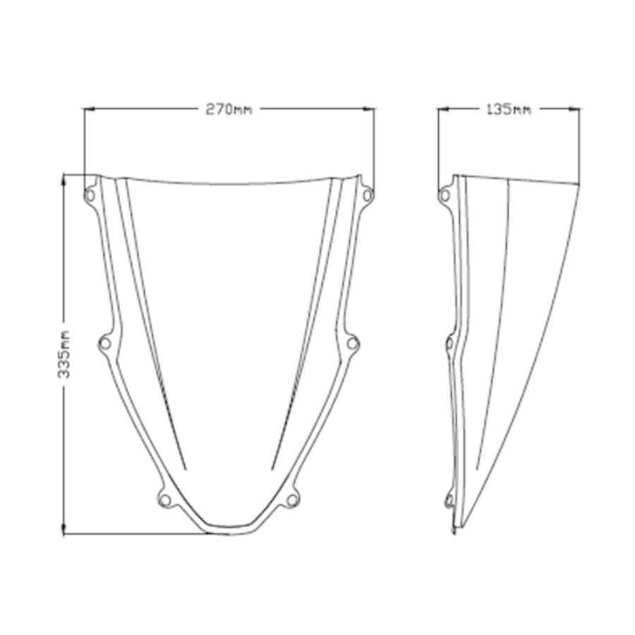 Puig / プーチ Zレーシングスクリーン レッド | 20313R Puig(プーチ