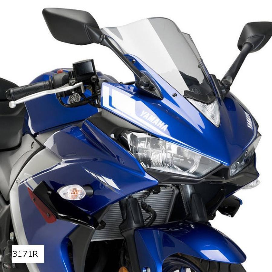 Puig(プーチ) サイドダウンフォーススポイラー レッド YZF-R3 3171R