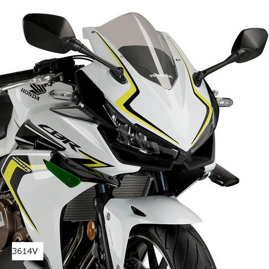 Puig(プーチ) サイドダウンフォーススポイラー グリーン CBR500R 400R 3614V