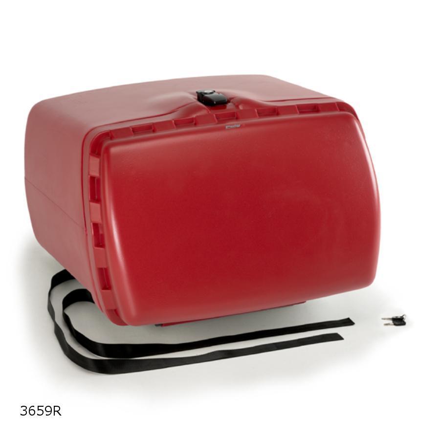 Puig(プーチ) MAXI BOX トップケース レッド 汎用 固定用ストラップ ロック付き 3659R