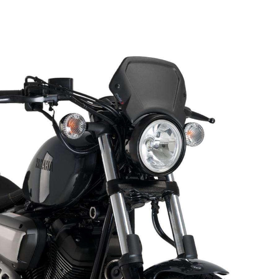 Puig（プーチ） フロントパネル ブラック アルミ XV950 R RACER