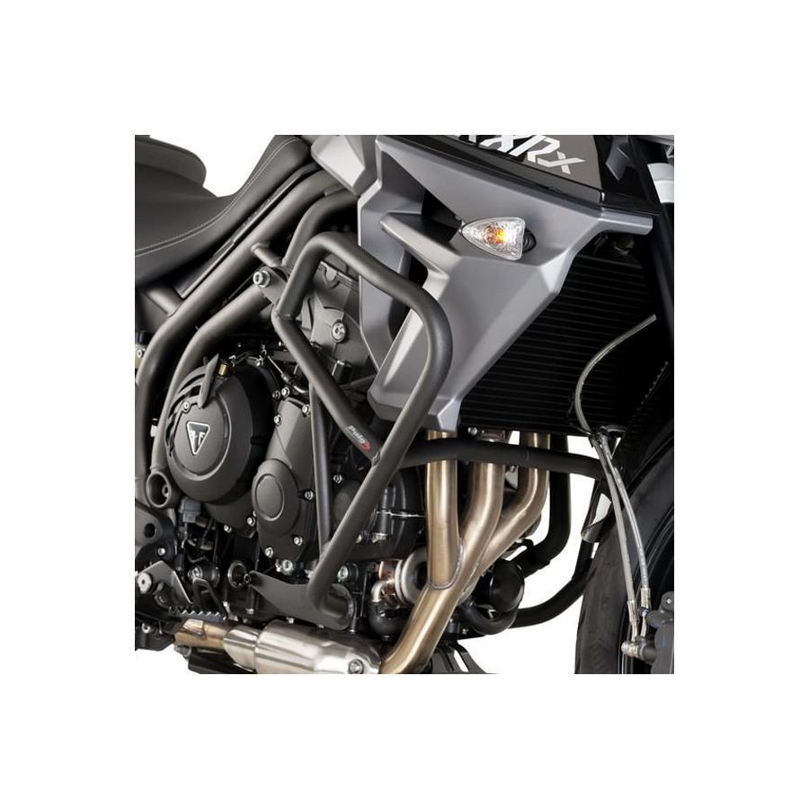 TIGER800に適合する｜エンジンガードの商品一覧｜バイクパーツ・用品の総合オンラインストア Webike Puig(プーチ) エンジンガード ブラック スチール タイガー TIGER 800 XC 7776N