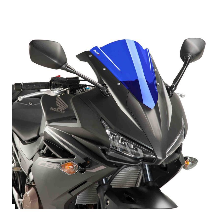 専用 Puig（プーチ） レーシングスクリーン ブルー CBR400 500R 8903A