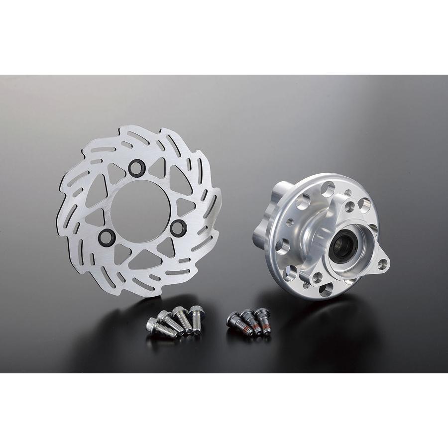 シフトアップ リアディスク＆Bハブセット シルバー モンキー : バイク