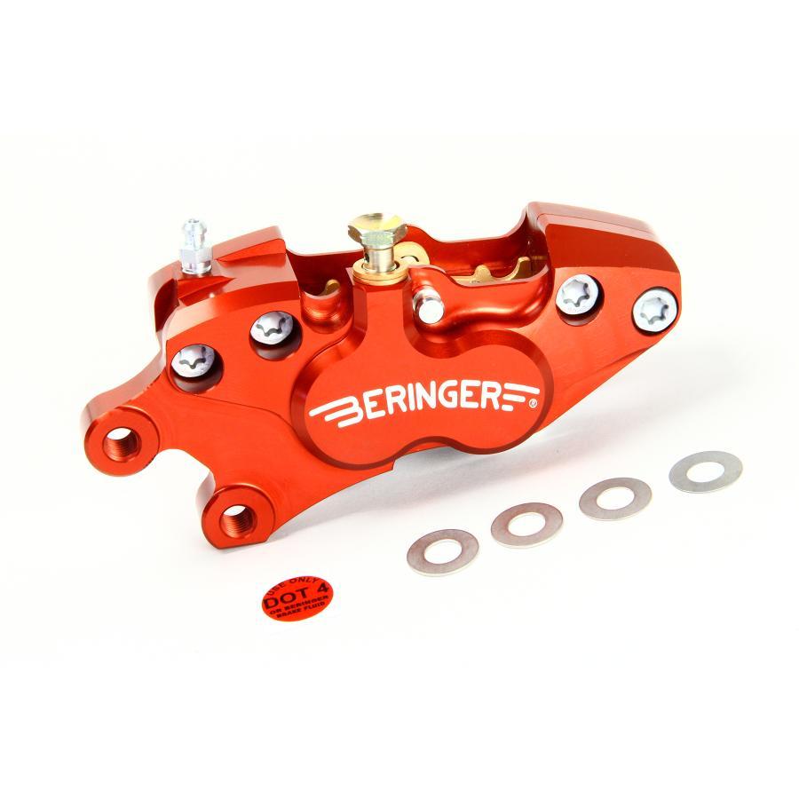 BERINGER ベルリンガー 4ピストンキャリパー 左 ピッチ40 レッド