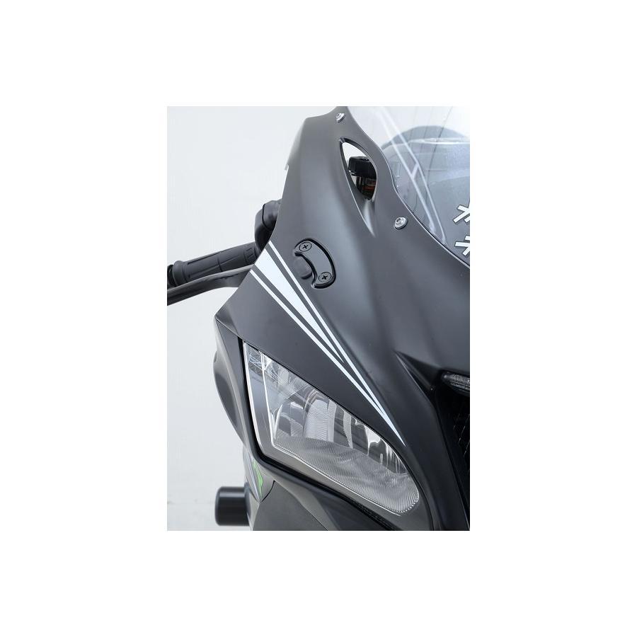 R＆G R&G (アールアンドジー) ミラーブランキングプレート ブラック ZX