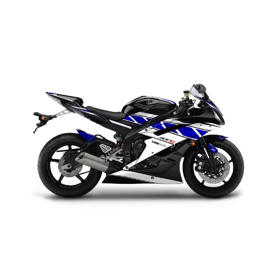 MDF (エムディーエフ) ストロボ デカール ステッカー コンプリート YZF-R6 ブルーの画像