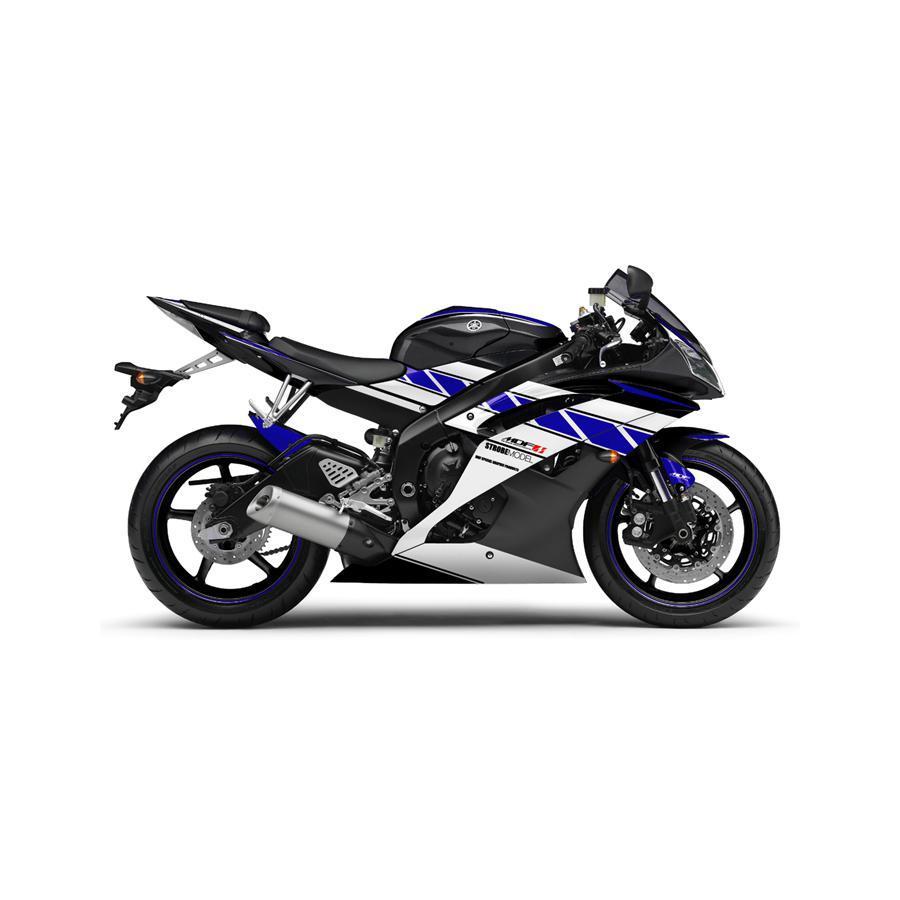 MDF (エムディーエフ) ストロボ デカール ステッカー コンプリート YZF-R6 ブルー