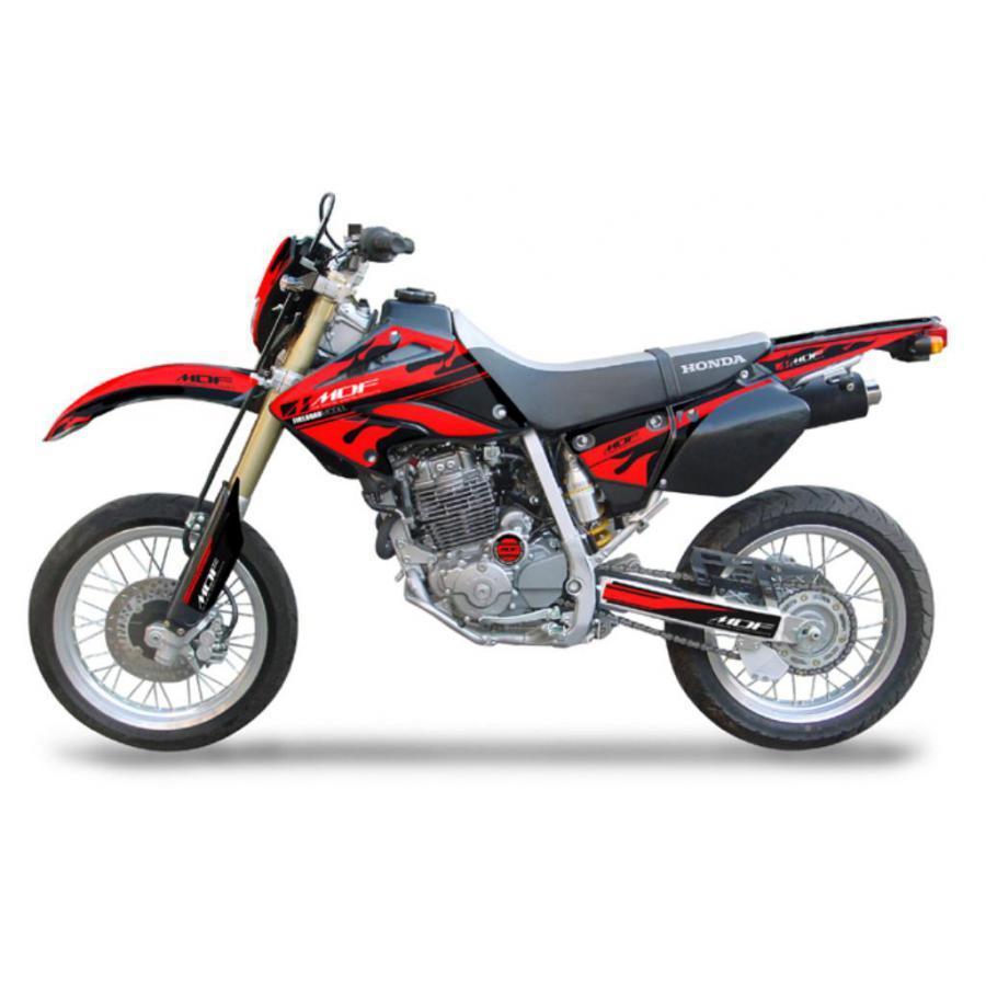 MDF - (エムディーエフ) ファイアー デカール ステッカー シュラウド XR250 モタード MOTARD 赤いこと