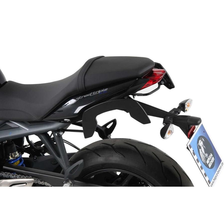 ヘプコ&ベッカー C-Bowサイドキャリア ブラック Street Triple 675/R 