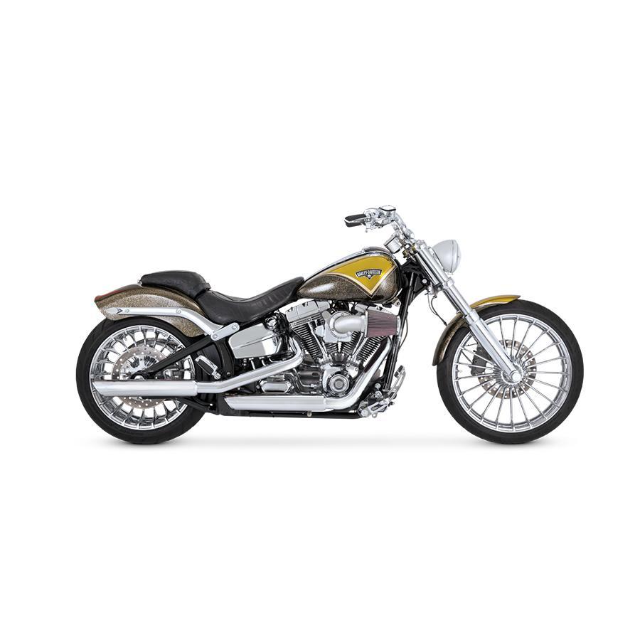 VANCE & HINES (バンスアンドハインズ) TwinSlash スリップオンマフラー クロム SOFTAIL 1801-0384｜plotonlinestore｜02