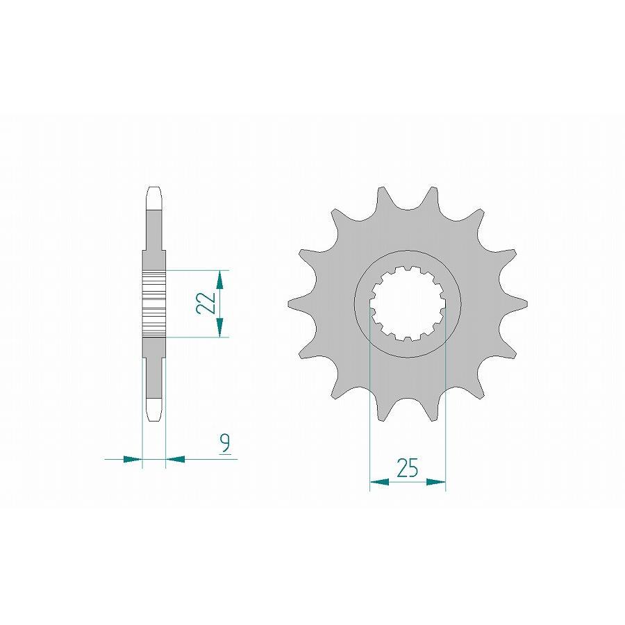 AFAM (アファム) フロントスプロケット 94603-14 : バイク&車パーツ
