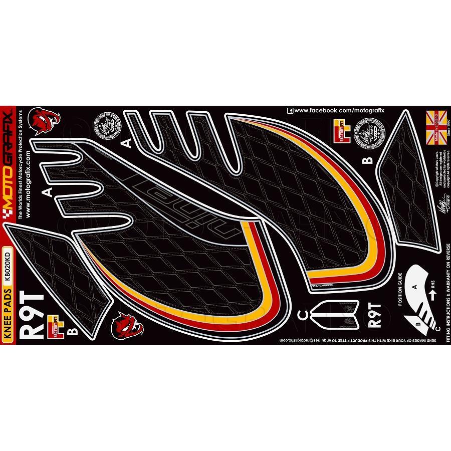 【開封・未使用】 MOTOGRAFIX ニーボディパッド MT-KB020KD モトグラフィックス ボディパッド KNEE BMW R Nine T 14-18 MT-KB020KD