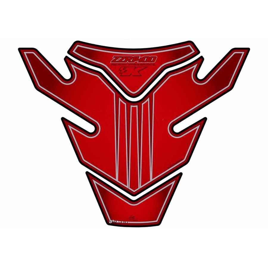 モトグラフィックス タンクパッド レッド ZX-14R 12-16/ZZR1400 06-11