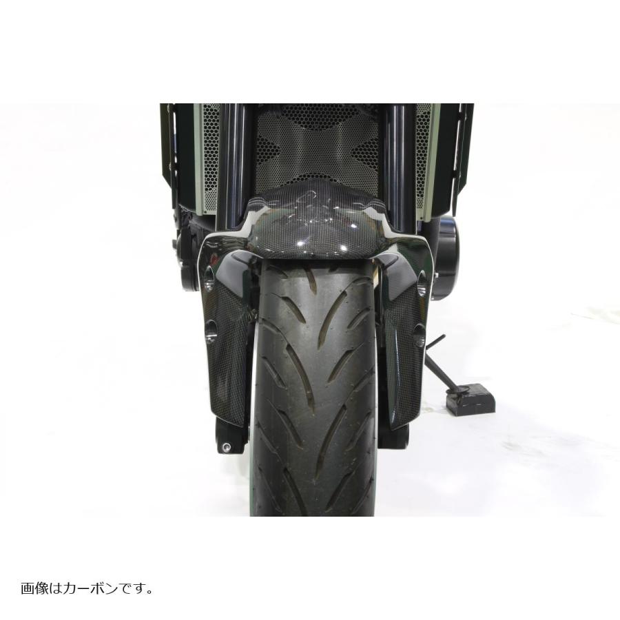 POSH Faith (ポッシュフェイス) フロントフェンダー ブラックゲルコート Z900RS /Z900RS CAFE 132106-BGの画像