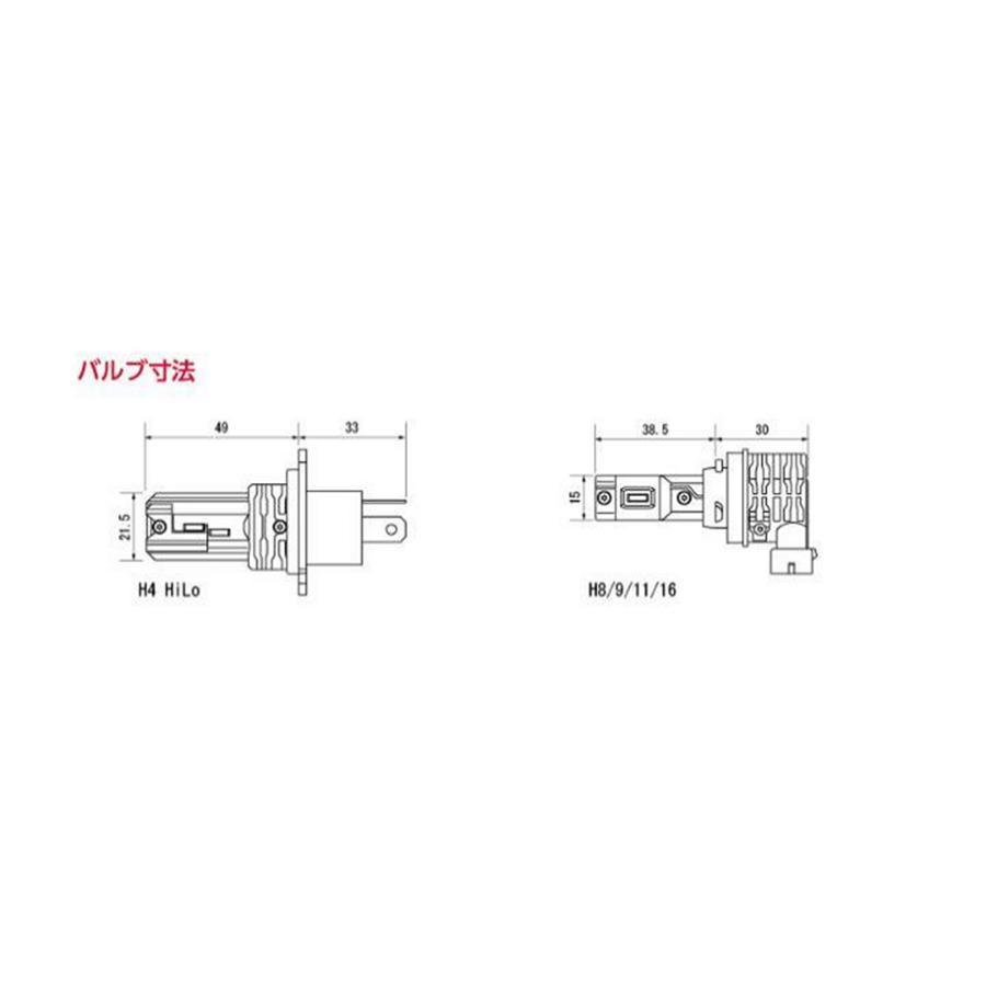 ヴァレンティモト ジュエルLEDヘッド RCシリーズ H4 6000k バレンティモト｜plotonlinestore｜04